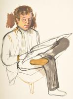 Alice Neel PORTRAIT OF EDWARD AVEDISIAN Lithograph, Signed Edition - Sold for $1,408 on 05-20-2023 (Lot 503).jpg
